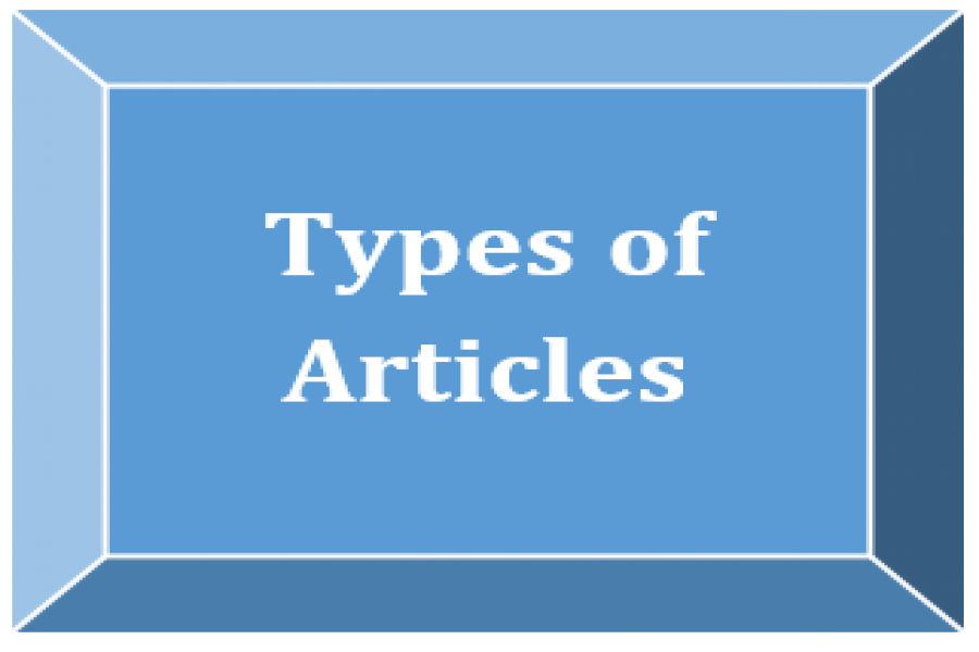 Types of Articles Accepted by the Conference Types of Articles Accepted by the Conference